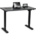 We'Re It Lift it, 48"x24" Electric Sit Stand Desk, Effortless Touch Up/Down, Charcoal Strand Top, Black Base VL12BLK4824-6307